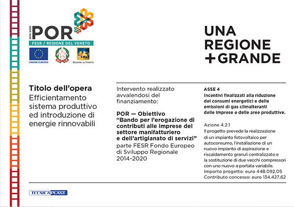 POR FESR 2014/2020 - REGIONE DEL VENETO